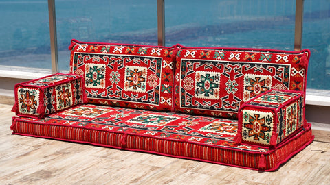 8 Thickness Single Seating Sofa, Moroccan Sofa, Handmade Arabic Sofa