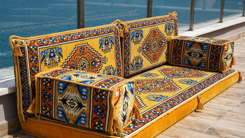 8 Thickness Loveseat, Arabic Jalsa Sofa, Moroccan Sofa