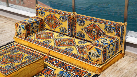 8 Thickness Single Seating Sofa, Arabic Jalsa, Floor Seating Sofa