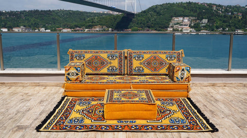 8 Thickness Single Seating Sofa, Arabic Jalsa, Floor Seating Sofa