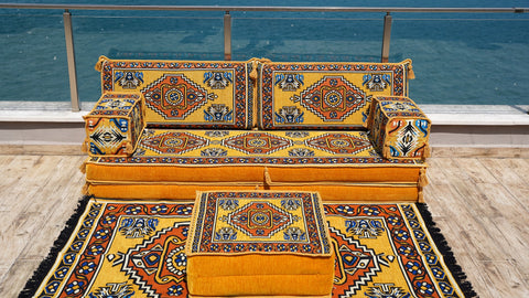 Single Sofa Set, Arabic Jalsa, Floor Seating Sofa