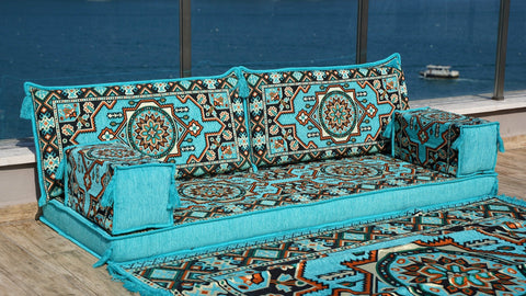 8 Thickness Single Seating Sofa, Arabic Jalsa, Turkish Floor Seating