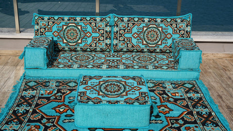 8 Thickness Single Seating Sofa, Arabic Jalsa, Turkish Floor Seating