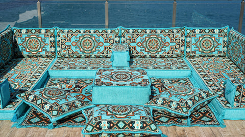 8 Thickness U Sofa Set, Arabic Sofa, Oriental Sofa, Moroccan Sofa Set, Turkish Sofa