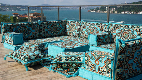 8 Thickness U Sofa Set, Arabic Sofa, Oriental Sofa, Moroccan Sofa Set, Turkish Sofa