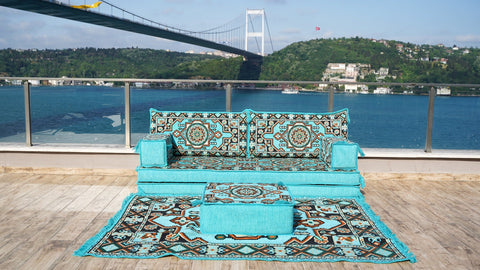 8 Thickness Single Seating Sofa, Arabic Jalsa, Turkish Floor Seating