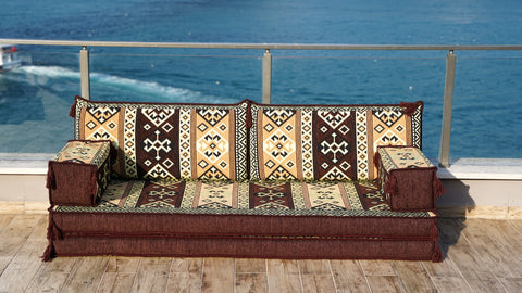 Loveseat Sofa Seating, Floor Sofa Set, Arabic Majlis Seating