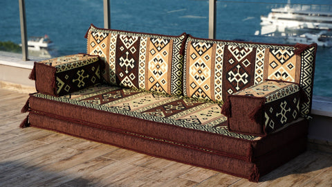 8 Thickness Loveseat, Sofa Seating, Floor Sofa Set, Arabic Majlis Seating