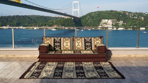 Single Sofa Set, Moroccan Sofa, Turkish Floor Sofa Set