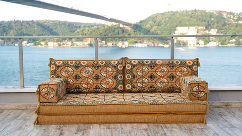 Single Sofa Set, Moroccan Sofa, Turkish Sitting Pillows