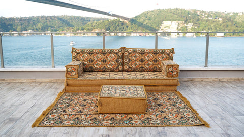 8 Thickness Single Seating Sofa, Moroccan Sofa, Turkish Seating Sofa