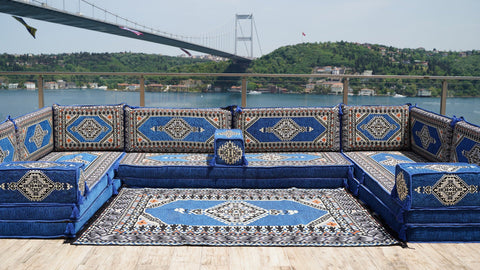 8 Thickness U Sofa Set, Floor Cushions, Moroccan Sofa Set, Arabic Jalsa Seating