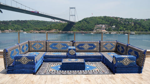8 Thickness U Sofa Set, Floor Cushions, Moroccan Sofa Set, Arabic Jalsa Seating