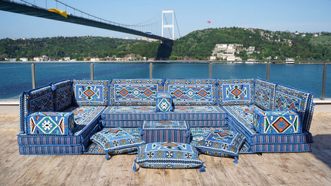 8 Thickness U Sofa Set, Turkish Seating Sofa, Arabic Majlis Sofa, Arabic Jalsa