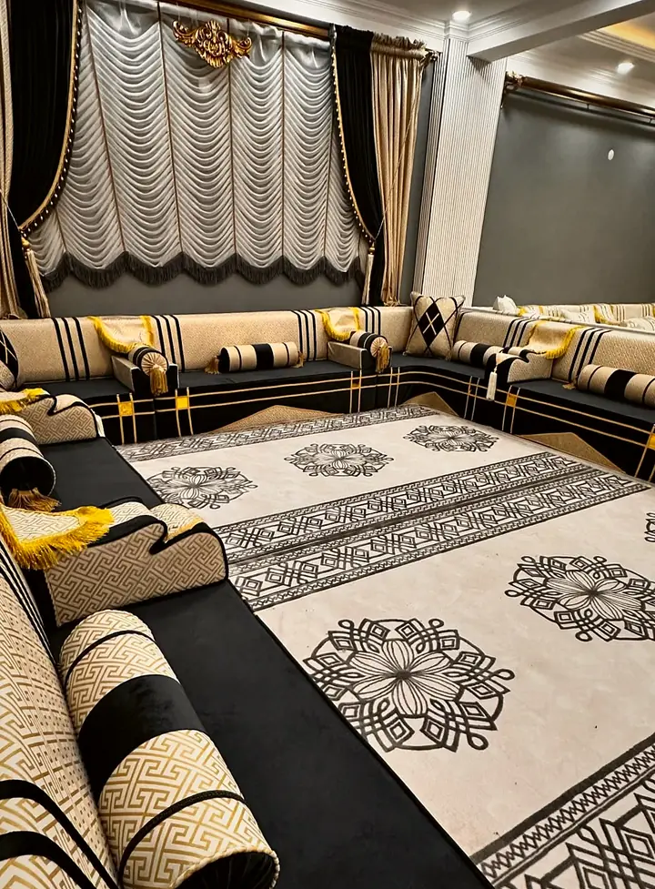 Ready-Made Velvet Jalsa Majlis: Straight and Corner Modules